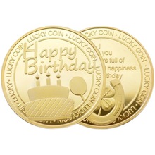 【刻字】生日纪念币生日快乐硬币纪念章女生创意特别实用小礼物湘