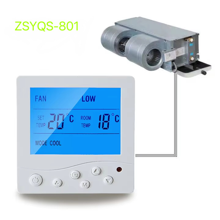 English Version Water System Fan Coil Thermostat Central Air Conditioning Intelligent Thermostat Controller Cold and Warm Temperature Control Switch