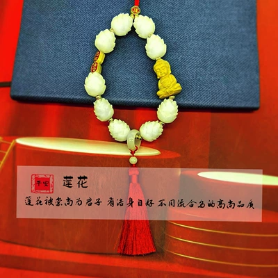 pendant pendant small Buddha blessing | Car hanging - good-luck-with-single-tassel-buddha-red