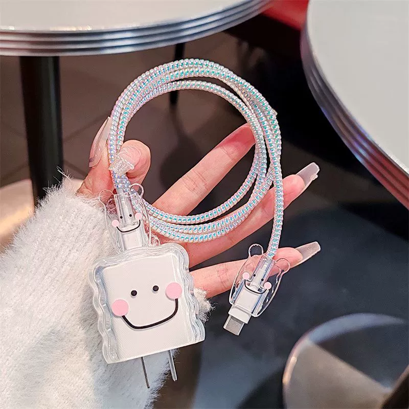 Защитный чехол для зарядного устройства Apple 15, кабель для передачи данных 20 Вт 11/12, подходит для головки быстрой зарядки iPhone14pro 13ipad