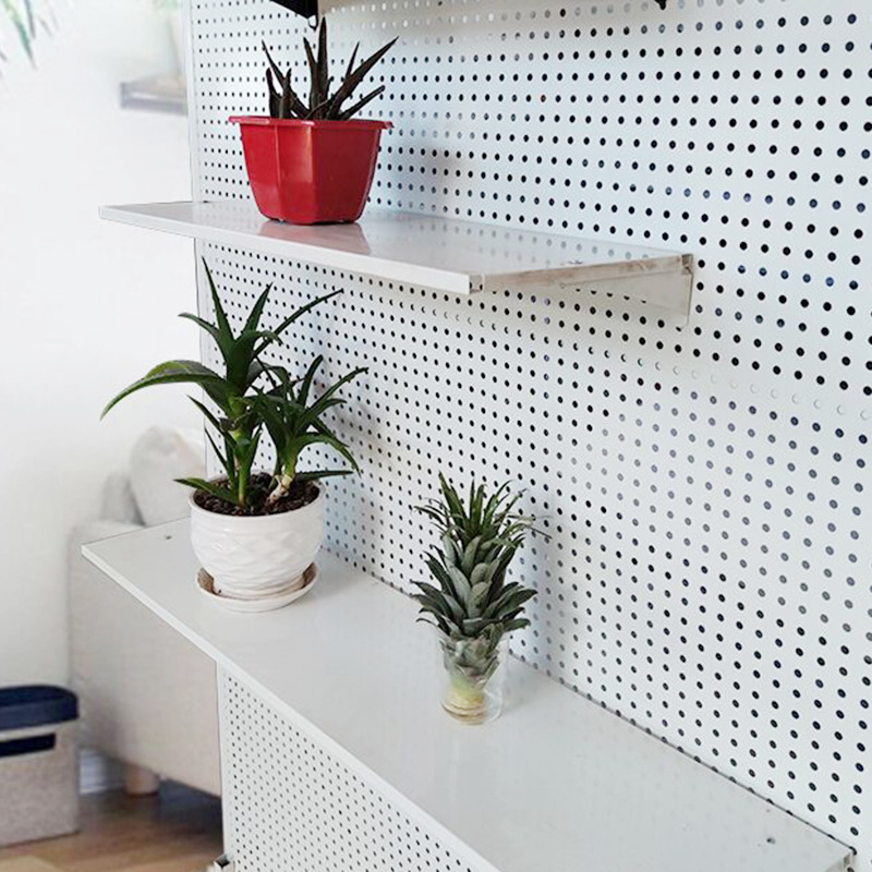 Estante de tablero de agujero supermercado estante papelería estante poroso con agujero de Marco agujero Placa de perforación soporte de pantalla