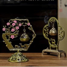 彷古镂空香炉喜上梅花眉梢香薰挂炉檀香薰香烤鸭炉家用客厅中式摆