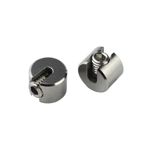 316 stainless steel one-word slot chuck, one-word wire rope clamp, one-word chuck garden wire rope net chuck