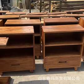 侘寂风老榆木电视柜客厅带抽屉电视整理柜实木餐边柜玄关柜床头柜