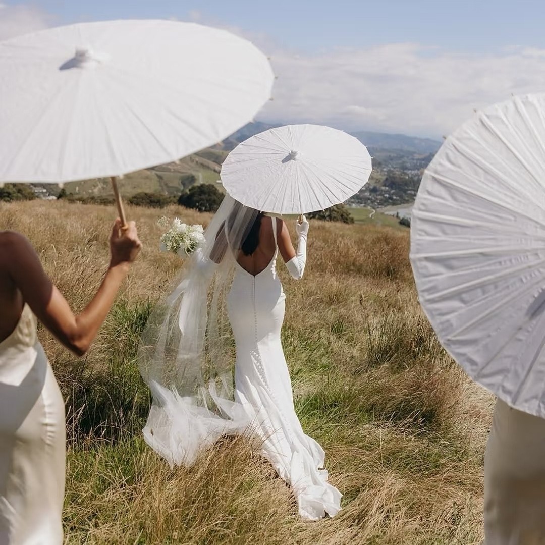 跨境空白漂漆油纸伞diy白色手工绘画儿童纸伞小伞玩具伞