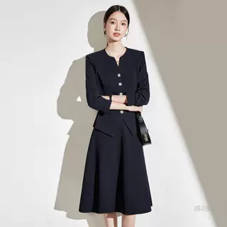 西装套装女高端工作服气质职业主持人正装播音艺考西服外套春秋