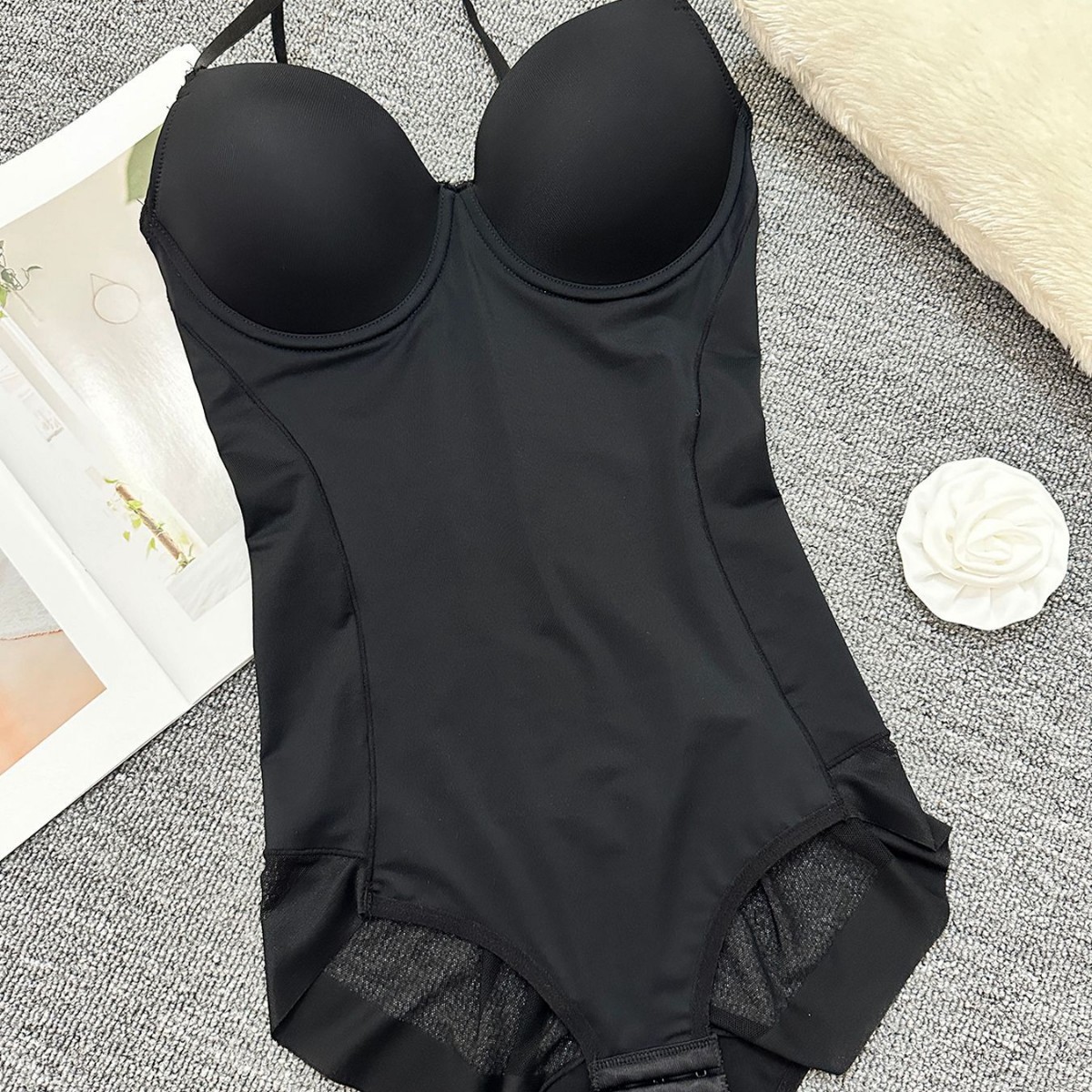 Cross-border body shaping bodysuit with bra, postpartum tummy control, shaping, breast support, enhanced waist and hip lifting.