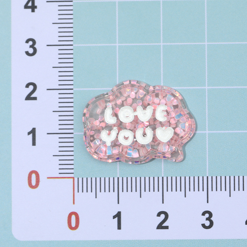 Hielo transparente brillo nube marca resina accesorios DIY joyería crema pegamento horquilla caja del teléfono colgante material al por mayor