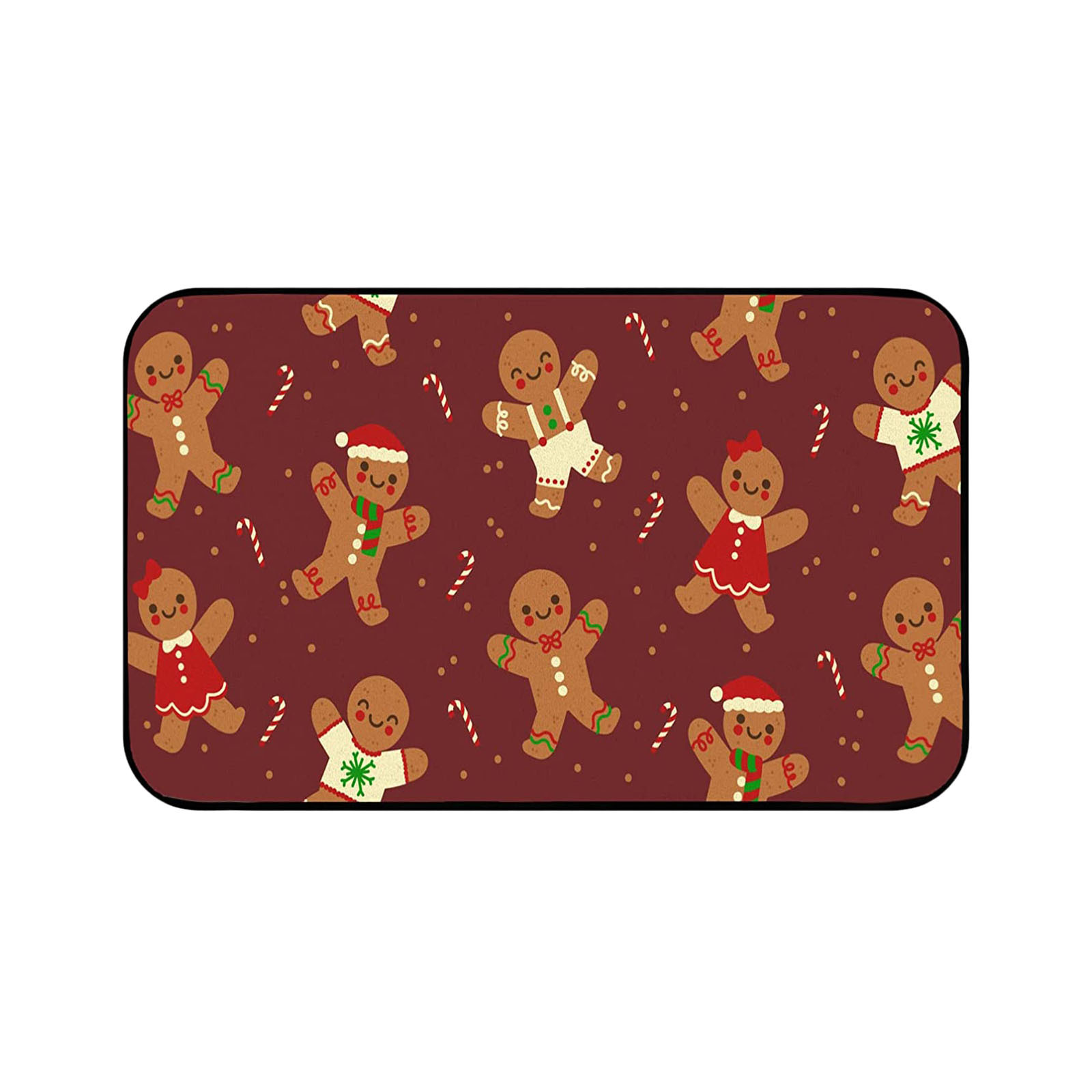 Kerstthema tapijt antislip vlekbestendig deurmat absorberende badkamer entreemat_voghion.com