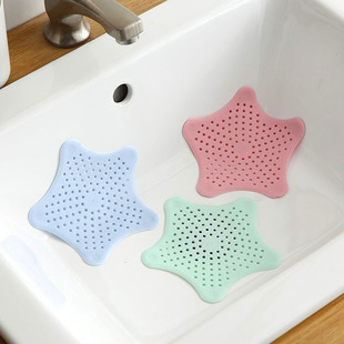 Five-pointed star floor drain kitchen sink anti-clogging starfish silicone floor drain bathroom sewer filter manufacturers