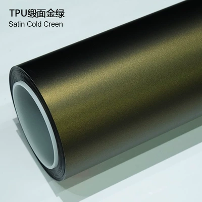 Color-Changing Film Ppf Frosted Matte | Auto Color Change Film - tpu-satin-gold-green-1524m15m