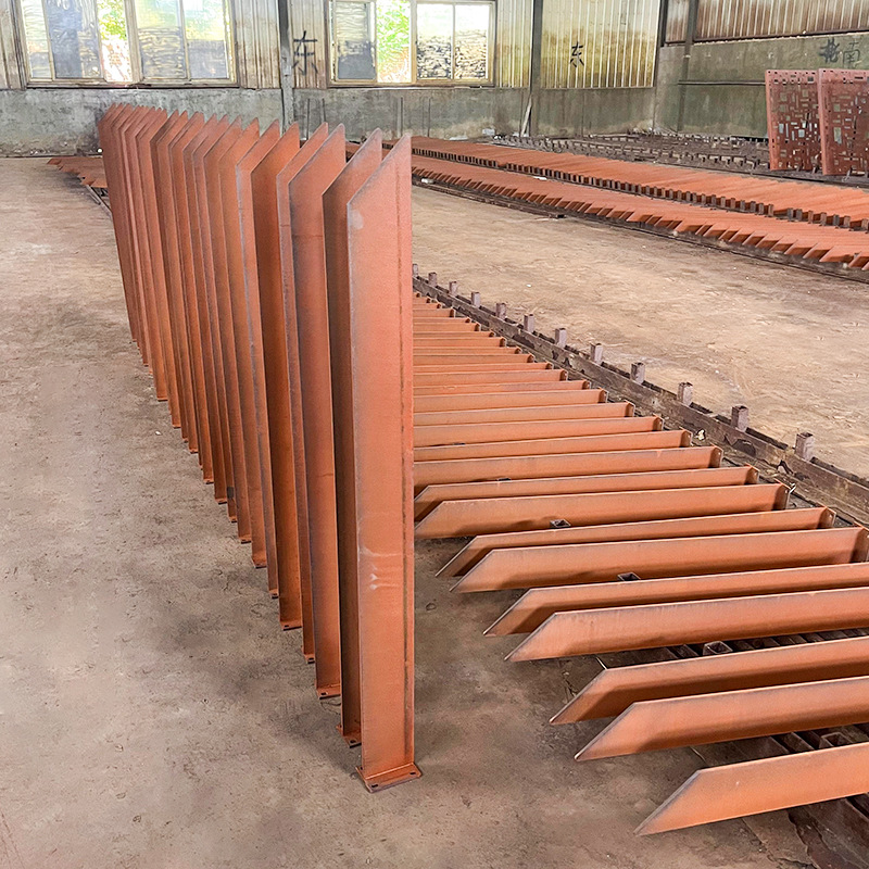 耐候钢板草坪花园防护围栏耐候钢厂家可切割做锈打孔户外锈蚀风