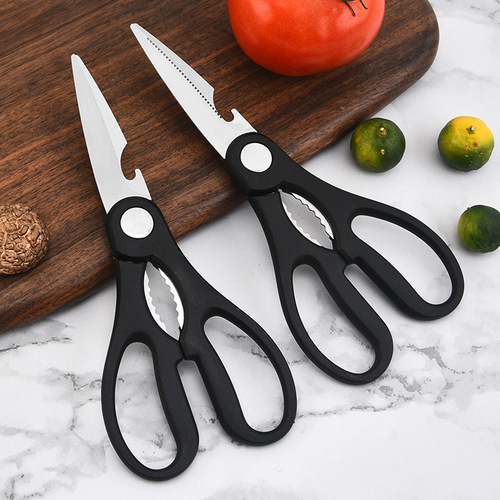 Stainless steel multi-functional kitchen shears, roast meat, chicken bone, chicken claw shear, kitchen shears wholesale, home use, powerful small scissors