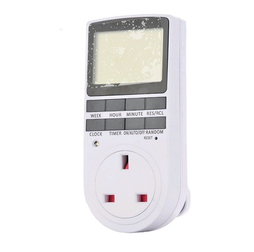 British large screen timer switch plug wholesale timer plug neutral packaging