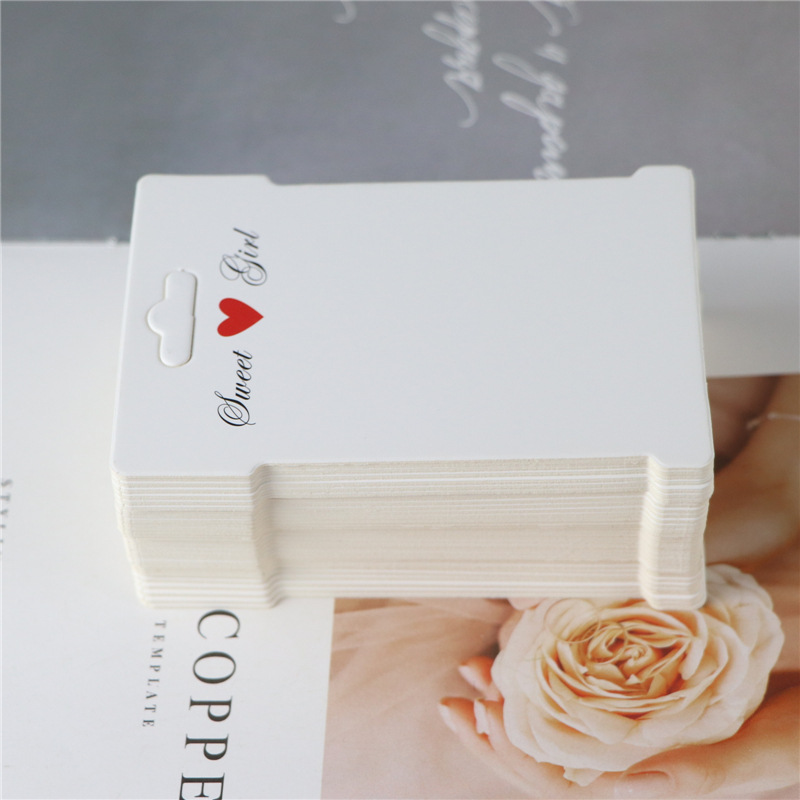 8*6厘米饰品卡片饰品包装材料手工diy饰品配件皮筋卡片儿童发饰