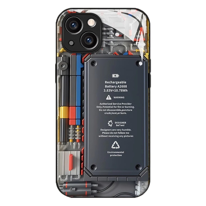 Apple 16 funda para teléfono móvil 15pro funda protectora iphone12mini color 11max placa de circuito de vidrio 14plus