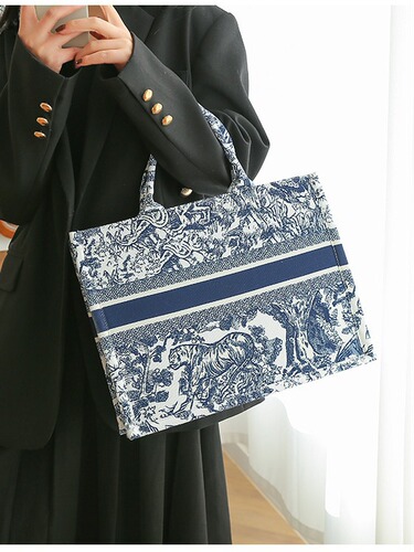 Chinese-style canvas tote bag, fashionable large capacity commuting shopping bag, autumn female 2025 single shoulder handbag