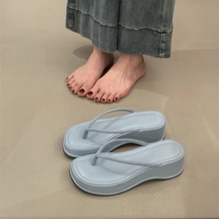 厚底フリップフロップ、妖精の靴、2025年新作夏アウター、ホリデーウェッジサンダル