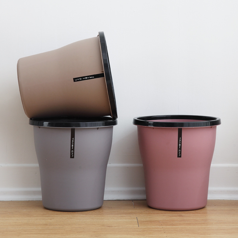 Factory wholesale bathroom trash can plastic storage bucket paper bucket trash can sanitary bucket