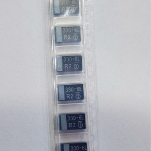 SMD Tantalum Capacitor 330UF 6.3V D 337 6V 7343 D Black