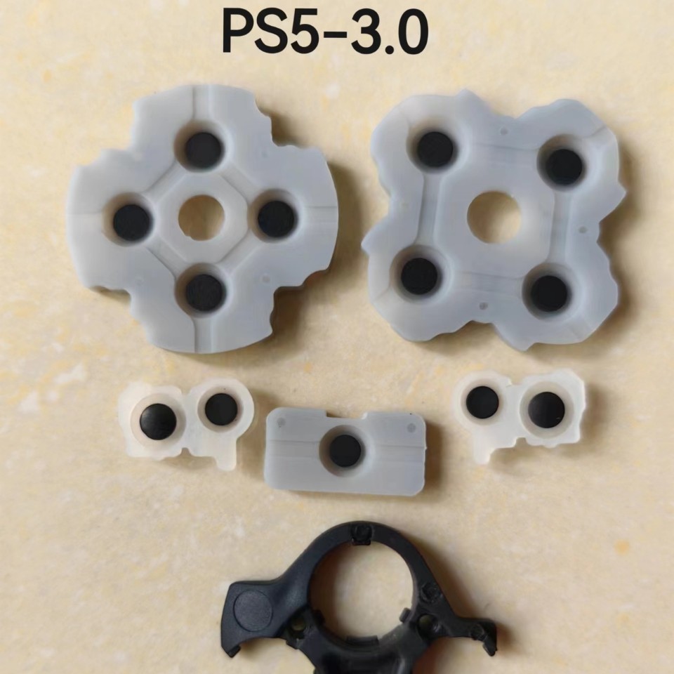 Ps5 Handle Conductive Glue V3.0 Cross Key Function Key L2 R2 L1 R1 Elastic Rubber Pad Ps5 Third Generation