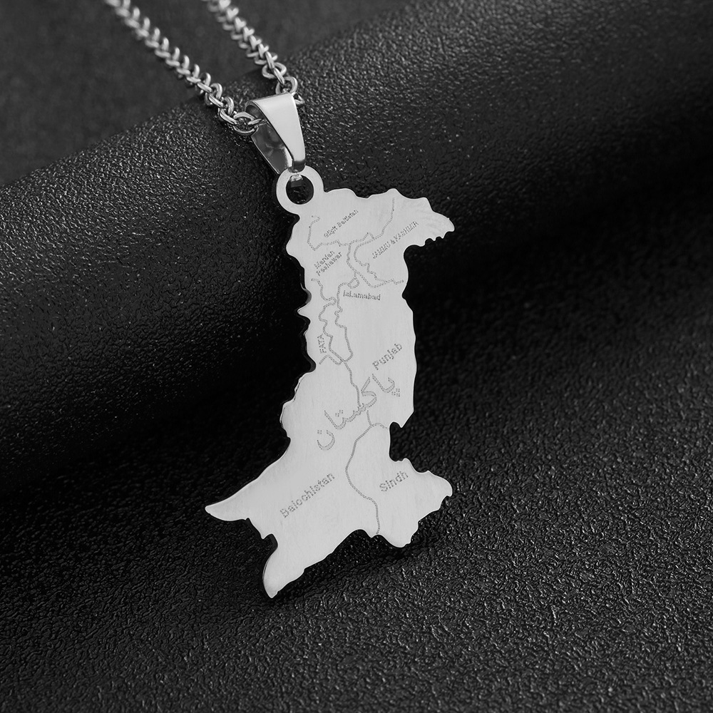 201 Stainless Steel, 304 Stainless Steel Material Stainless Steel Fashion Plating Letter Pendant Necklace