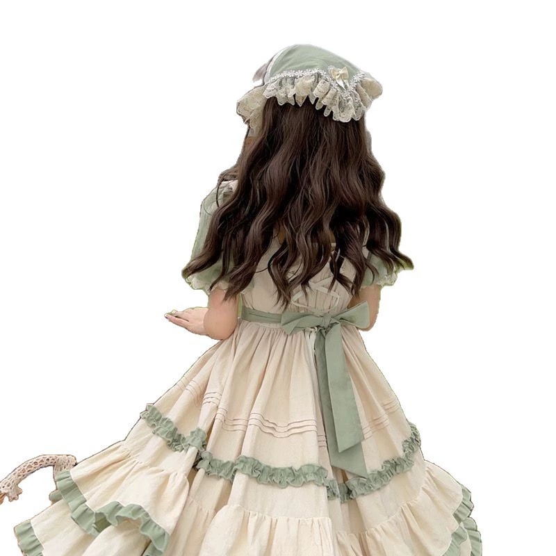 Дизайн короткий рукав платье, стиль Lolita, Lolita OP