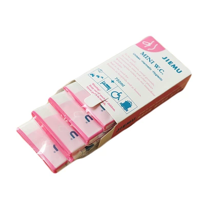 Leak-proof portable emergency urine bag folding car baby urinal children's travel lady standing urinal (On-board emergency urine bag) - disposable-urine-bag-pink-4-pack