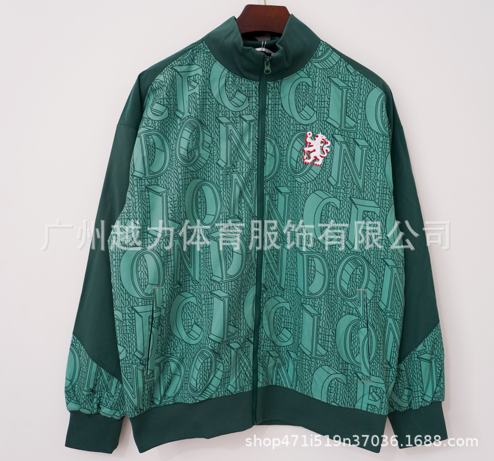 Chaqueta Bordada retro de manga larga y gruesa Manchester United Barcelona Inglaterra Brasil Real Madrid Liverpool image 8