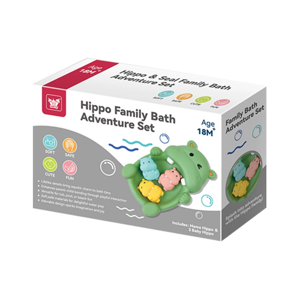 Toy for bath play in water for baby, (Cross-border trading), hippo, wholesale