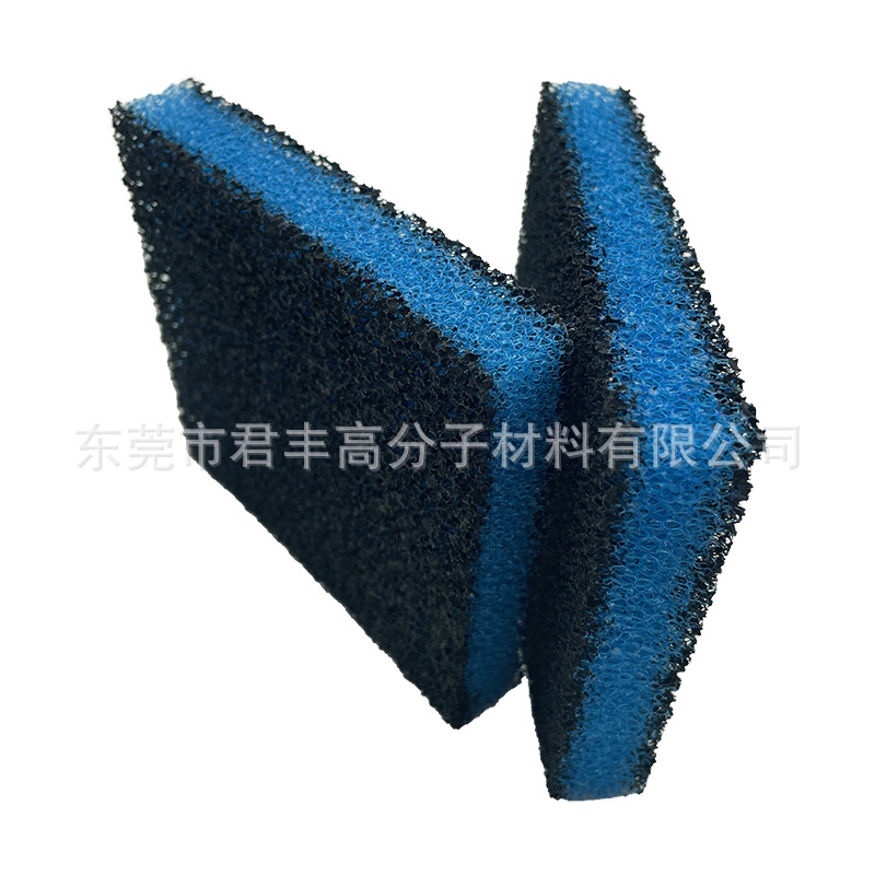 现货供应网状炭海绵方片活性炭棉 洗衣机滚筒吸毛神器11*10*2cm