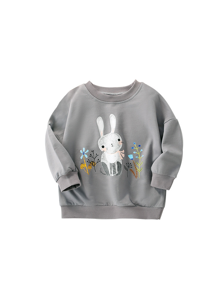 Suéter de las nuevas muchachas ropa de otoño para niños camisa de manga larga para niños suéter de las niñas de dibujos animados europeos y americanos