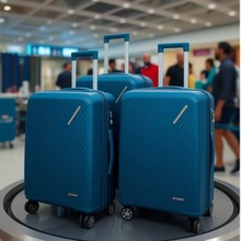 PP三件套拉杆箱20寸旅行箱24寸行李箱28寸万向轮菱格元素登机箱