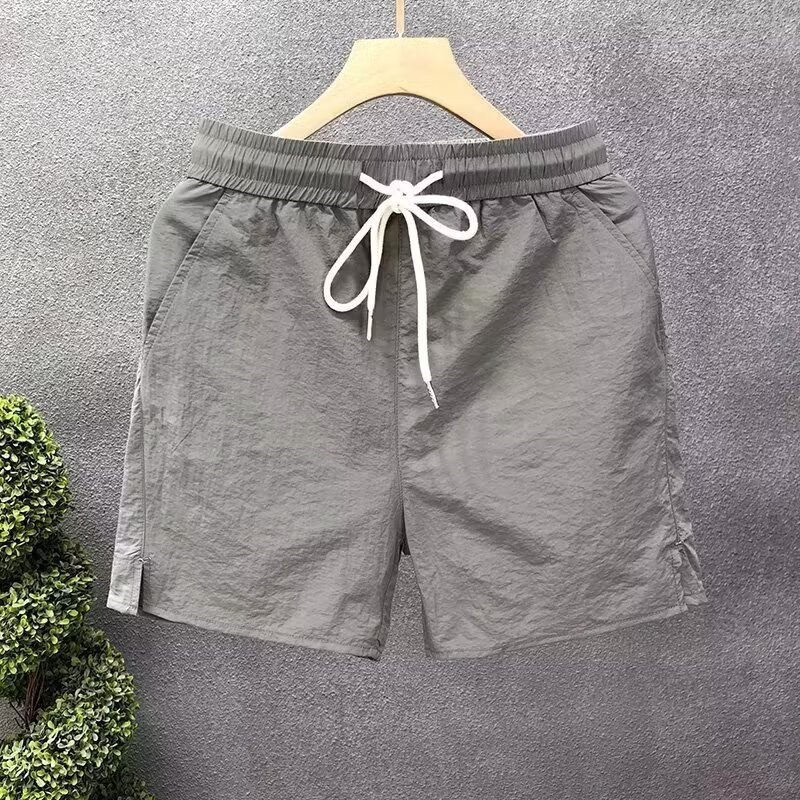 Men's Quick-Dry Cooling Shorts – Lightweight & Breathable 5-Inch Casual Shorts For Summer (M-4xl) – Grey, Black, Green & Beige_voghion.com