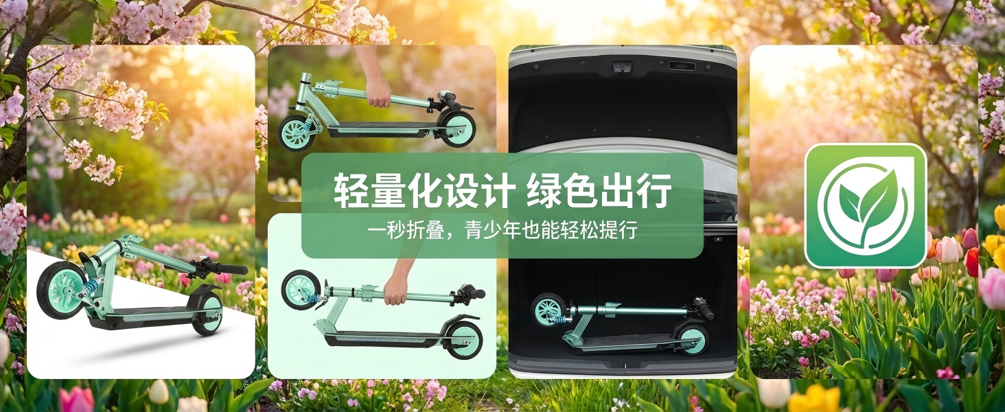 Rideker Factory 2026 Shock-Absorbing Foldable Electric Scooter with Long Battery Life for Commuting, Adult Mobility Device