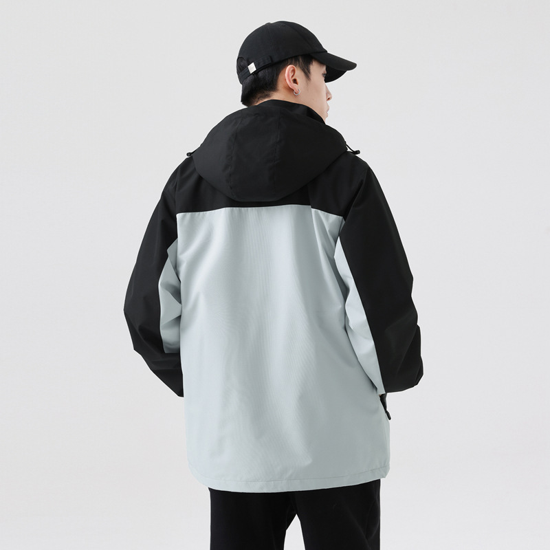 Chaqueta de estilo de caída para hombres y mujeres de otoño de una sola capa delgada chaqueta windbreaker al aire libre caminata ropa de montaña pareja chaqueta deportiva