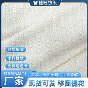 Knitted Loop Transfer Jacquard Polyester Ammonia Ribbed Jacquard Fabric Season Baby Home Clothes Jacquard Uniformed Wear Breathable Knitted Fabric