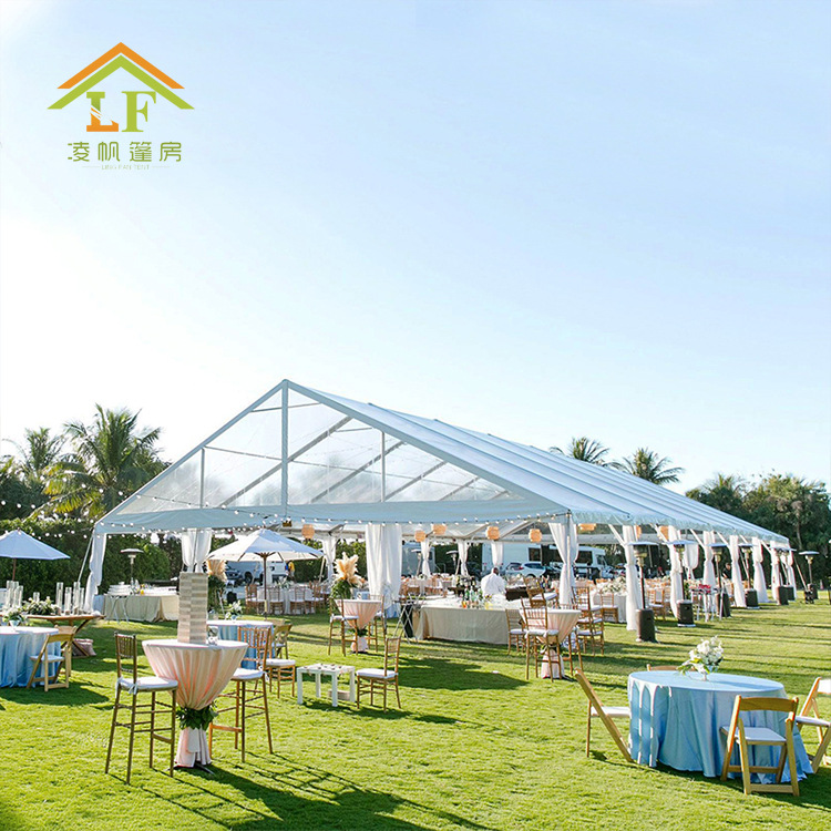 广州帐篷厂家供应铝合金篷房户外婚庆活动人字顶餐厅帐篷展会大棚