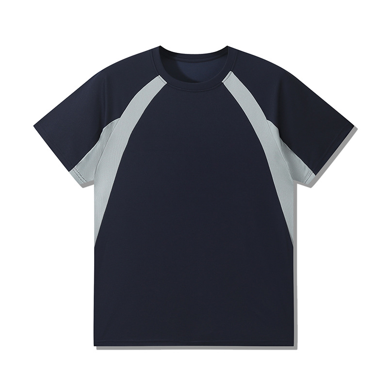 Transfronterizo tamaño europeo y americano de algodón mosaico camiseta deportiva 250G pesada camiseta de hombre de manga corta marca de moda personalizada
