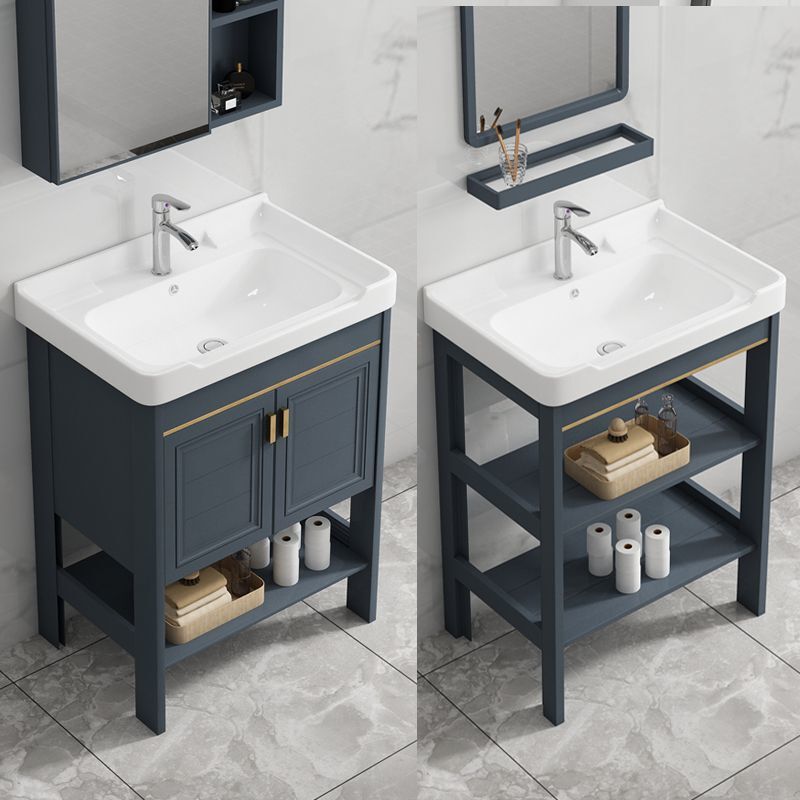 Floor-Standing Washbasin Combination Washbasin Balcony Small Apartment Home Bathroom Bathroom Counter Sink Simple Washbasin