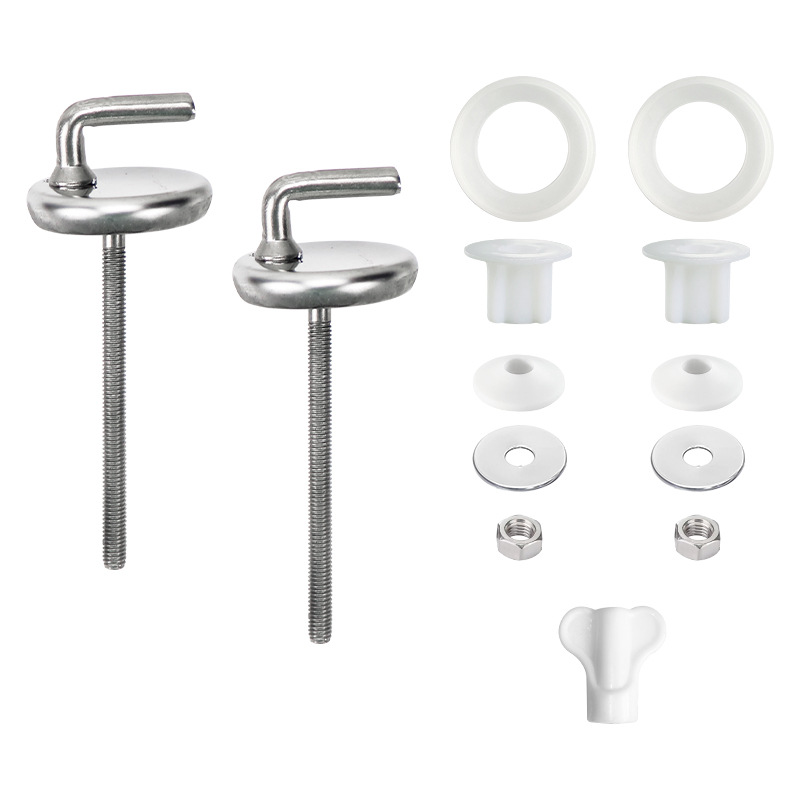 Fábrica directa poliuretano plástico bisagra de cubierta de inodoro accesorios de bisagra de acero inoxidable conector de cubierta de inodoro