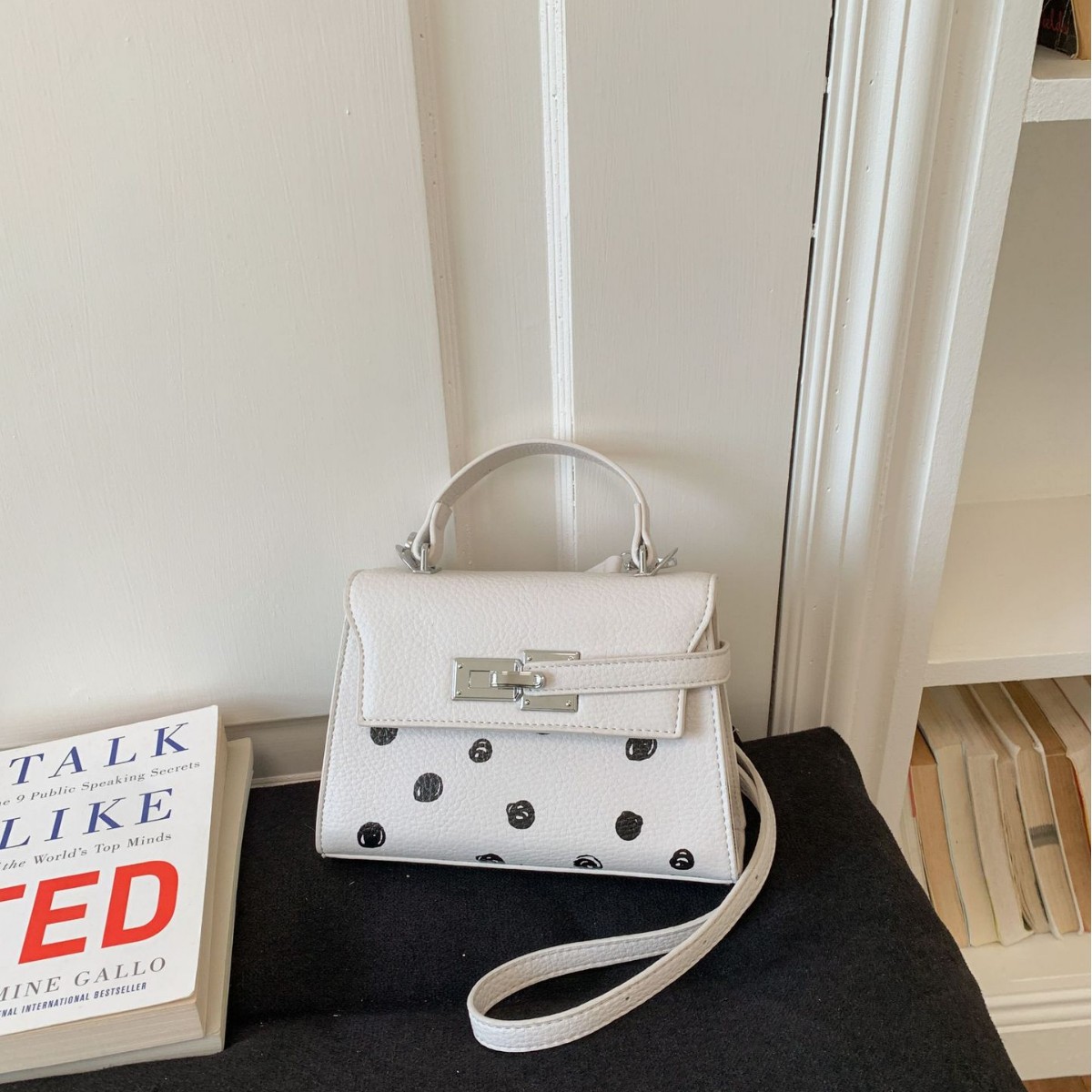 Nicho de diseño de estrellas bolso de mano sensación de Kelly bolso pequeño bolso cuadrado de textura cotidiana de viaje bolso de mochila versátil