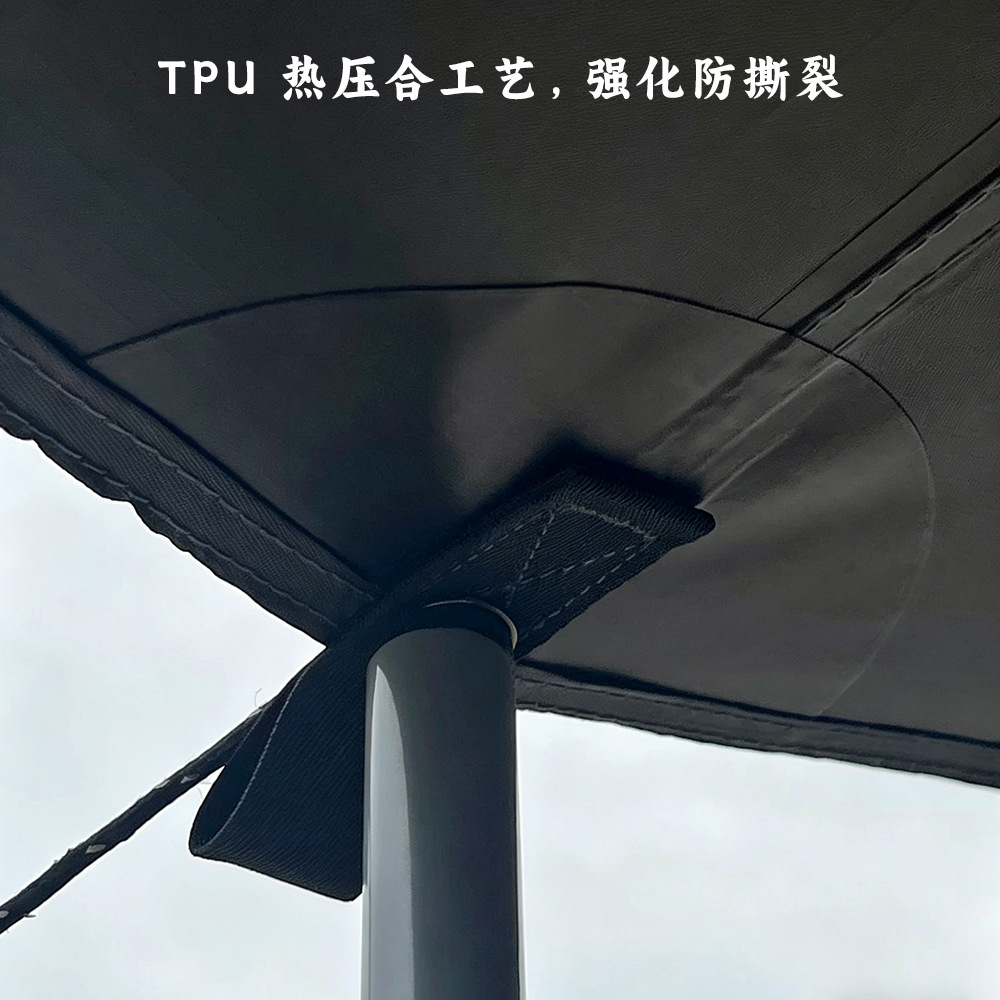 Vinyl Car Side Sunshade Canopy, Outdoor Camping Car Side Tent, Universal Car Side Canopy for Sedans and Suvs