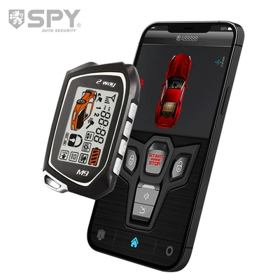 PKE one-click start mobile phone car control alarm 1500 m car LCD remote control Bluetooth app keyless entry (Car anti-theft device) - one-click-remote-start-anti-theft-system