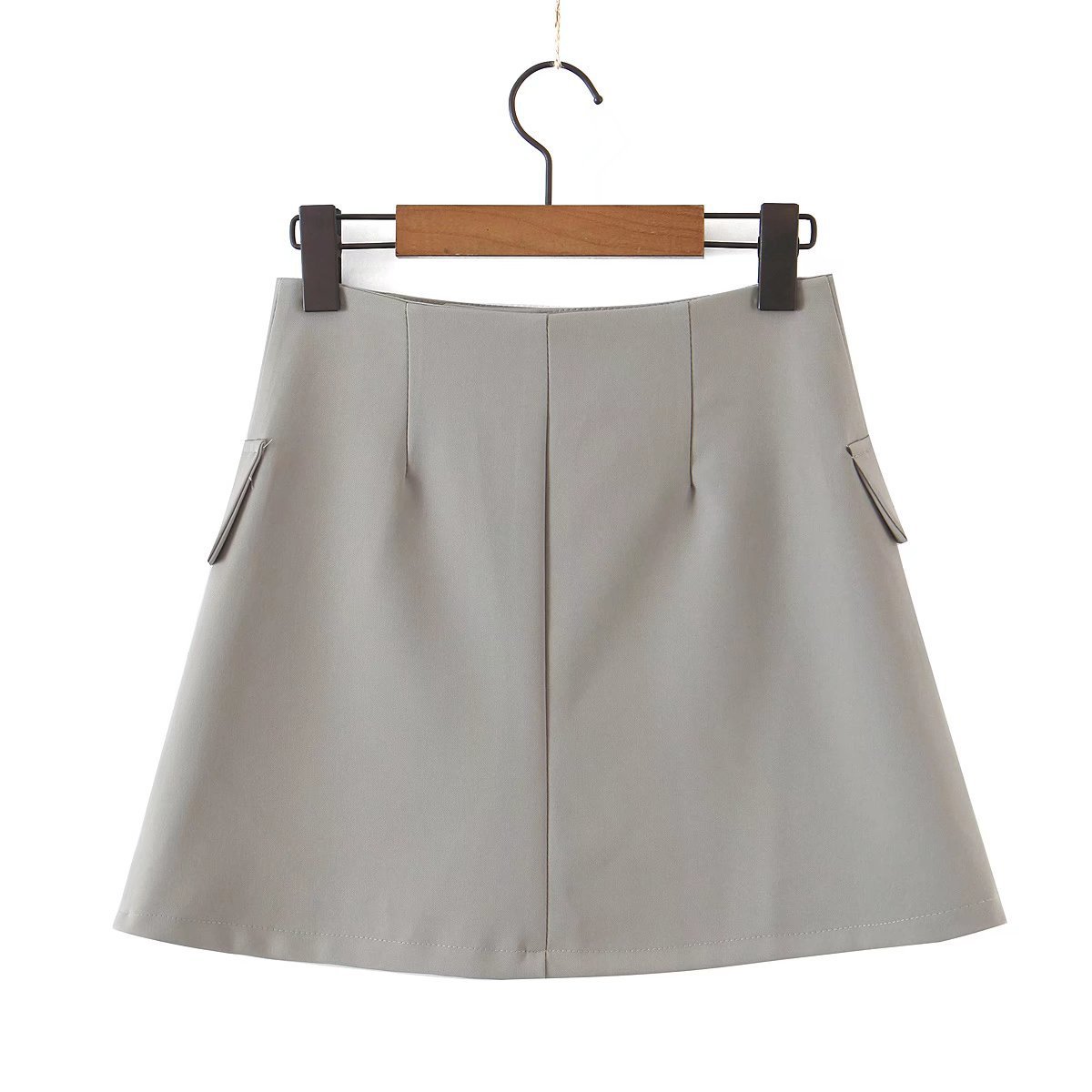 2022 New Women's Wear Autumn/Winter Gray Temperament Commuting Suit Set_voghion.com