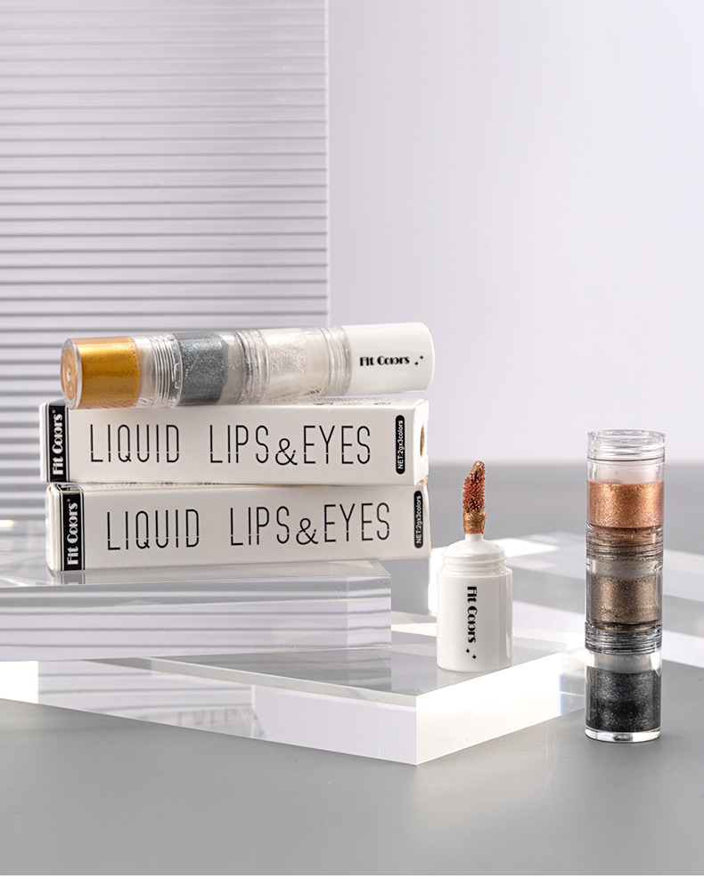 Cross-border bestseller Fit Colors3: Smoky Eye Water, Eyeshadow Diamond Liquid, Pearlescent Fine Sparkling Eyeshadow Liquid, Lip Gloss Application Scenario