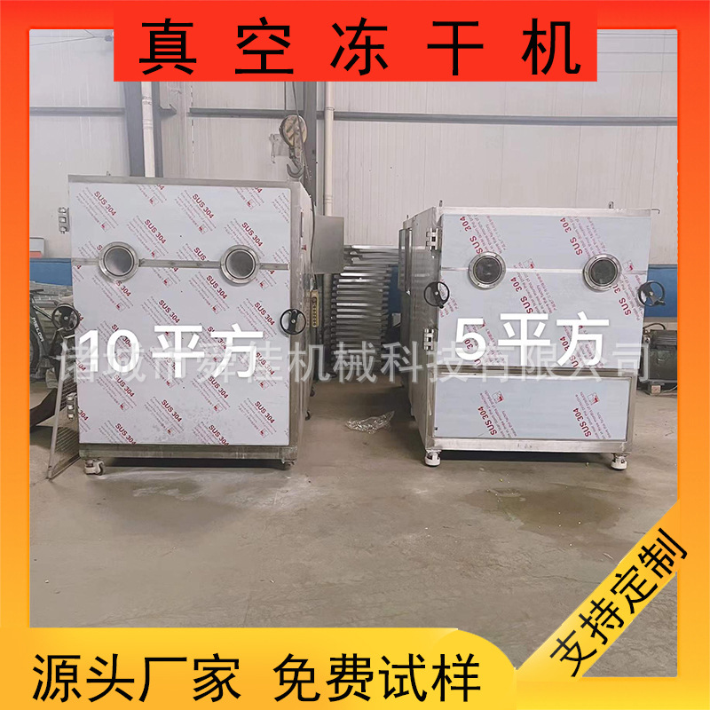 诸城厂家 竹荪荷叶低温脱水冻干机 银耳羹速食汤真空冻干机