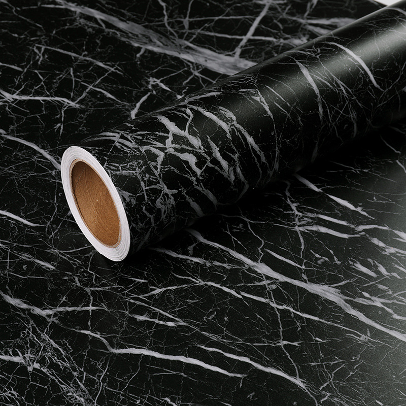 Transfronteriza Amazon autoadhesivo papel pintado de mármol impermeable y a prueba de aceite decoración de la cocina renovación pegatinas muebles película protectora