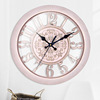 Hanging clock wholesale European -style hometown round clock retro living room watch 11 -inch quartz clock OEM customization