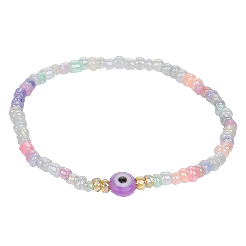 Fashion Devilu0027S Eye Mixed materials Beaded Womenu0027S Bracelets 1 Piece